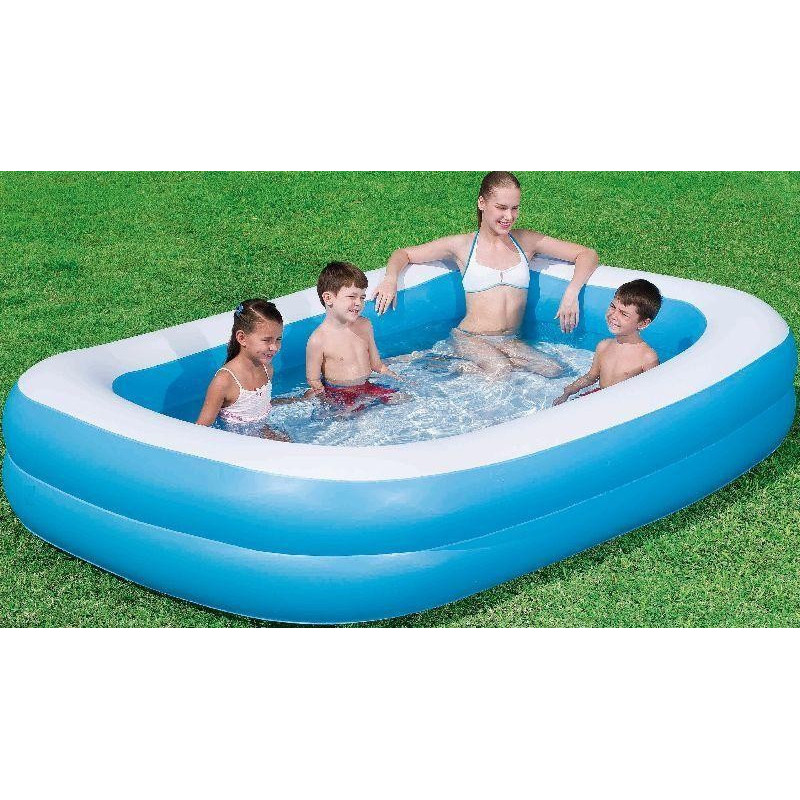 Bestway Szögletes családi medence 262 x 175 x 51 cm Bestway Szögletes családi medence 262 x 175 x 51 cm