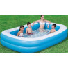Bestway Szögletes családi medence 262 x 175 x 51 cm